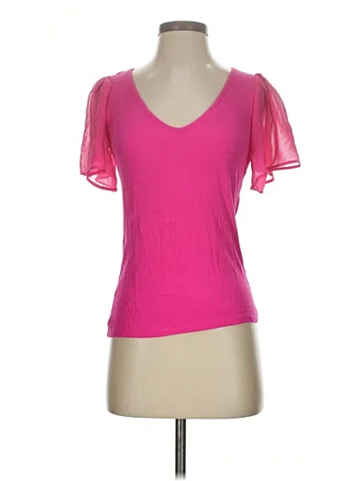 Pre-owned 1.state Short Sleeve T-shirt In Pink