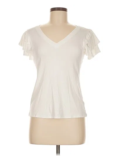 Pre-owned 1.state Short Sleeve T-shirt In White