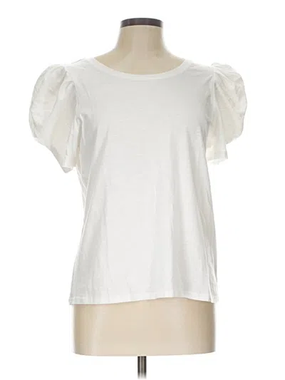Pre-owned 1.state Short Sleeve T-shirt In White