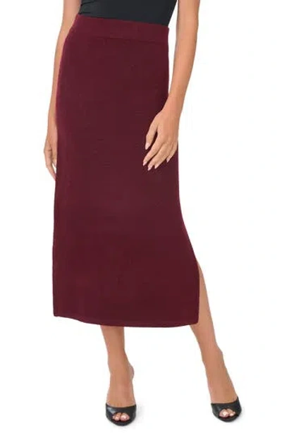 1.state Side Slit Midi Skirt In Wine
