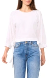 1.state Side Tie Top In Ultra White