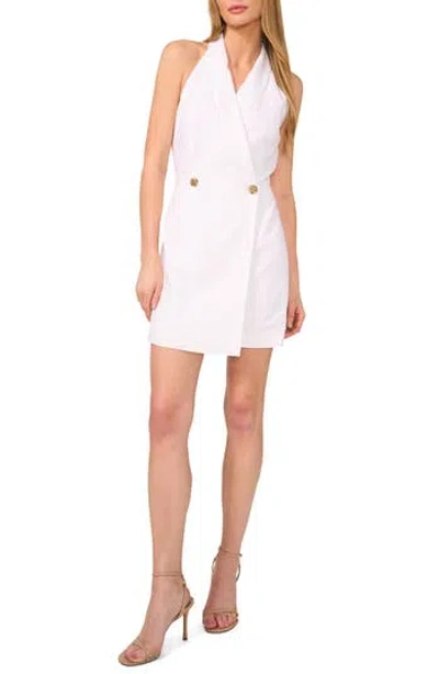 1.state Sleeveless Blazer Dress In Ultra White