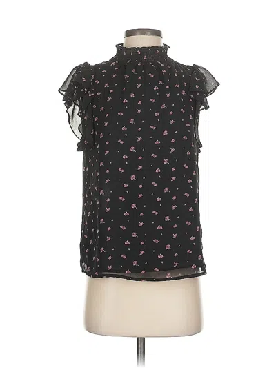 Pre-owned 1.state Sleeveless Blouse In Black