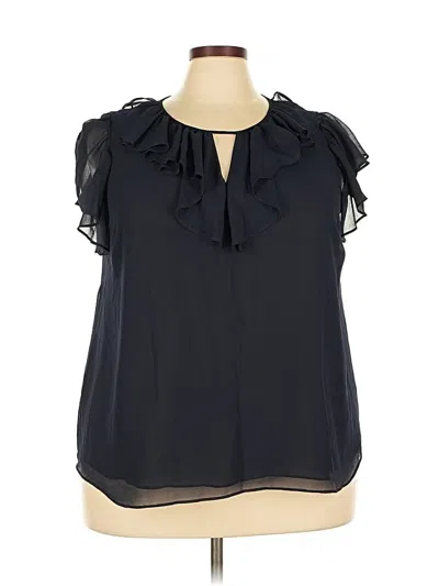 Pre-owned 1.state Sleeveless Blouse In Black