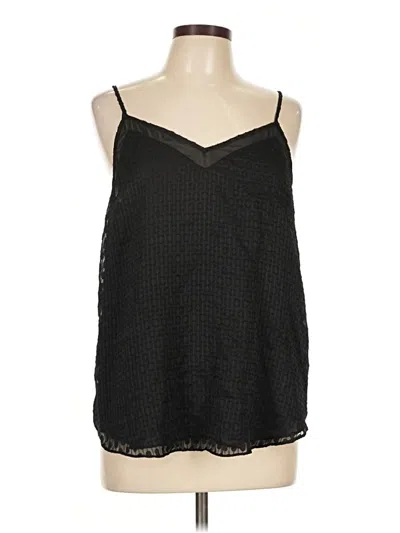 Pre-owned 1.state Sleeveless Blouse In Black