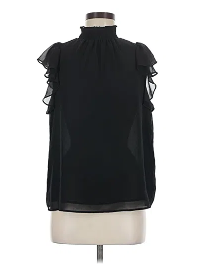 Pre-owned 1.state Sleeveless Blouse In Black