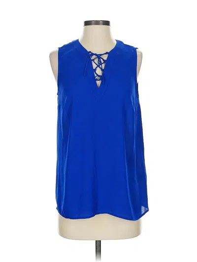 Pre-owned 1.state Sleeveless Blouse In Blue