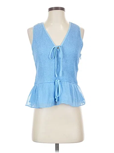 1.state Sleeveless Blouse In Blue
