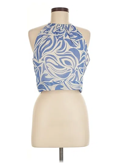 Pre-owned 1.state Sleeveless Blouse In Blue
