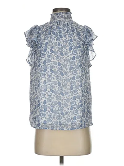 Pre-owned 1.state Sleeveless Blouse In Blue