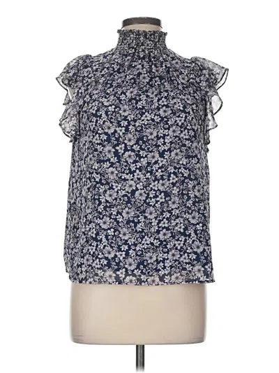Pre-owned 1.state Sleeveless Blouse In Blue