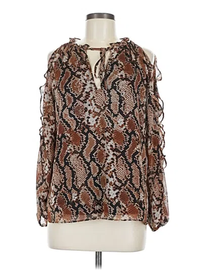 Pre-owned 1.state Sleeveless Blouse In Brown