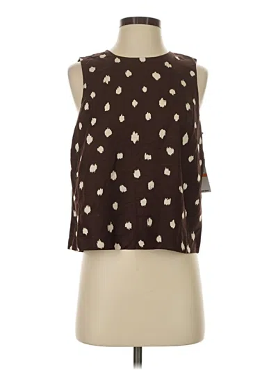 1.state Sleeveless Blouse In Brown