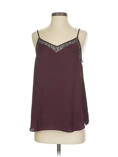Pre-owned 1.state Sleeveless Blouse In Burgundy