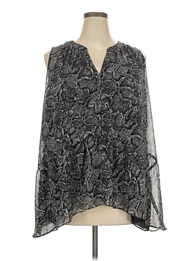 Pre-owned 1.state Sleeveless Blouse In Gray