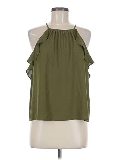 Pre-owned 1.state Sleeveless Blouse In Green