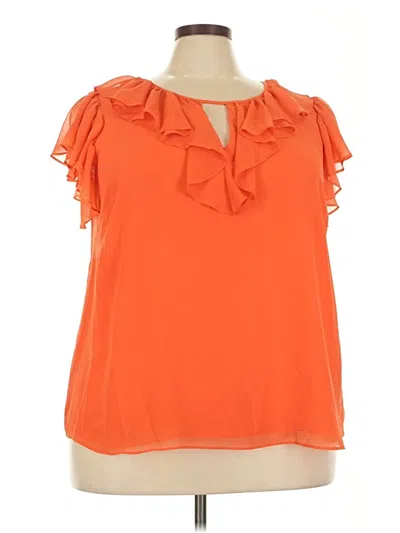 Pre-owned 1.state Sleeveless Blouse In Orange