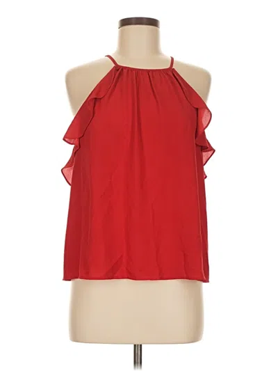 Pre-owned 1.state Sleeveless Blouse In Red