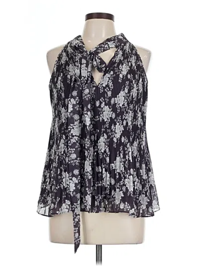 Pre-owned 1.state Sleeveless Blouse In Silver
