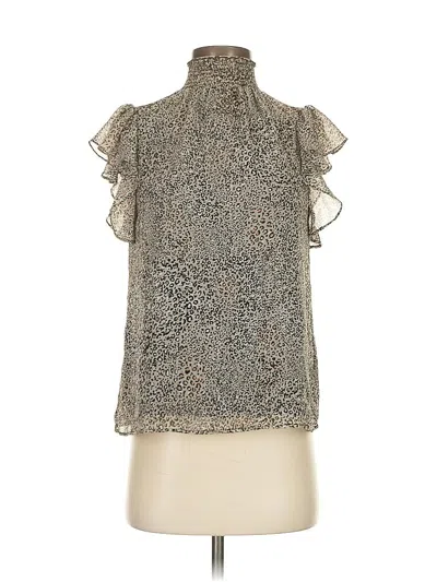 Pre-owned 1.state Sleeveless Blouse In Silver