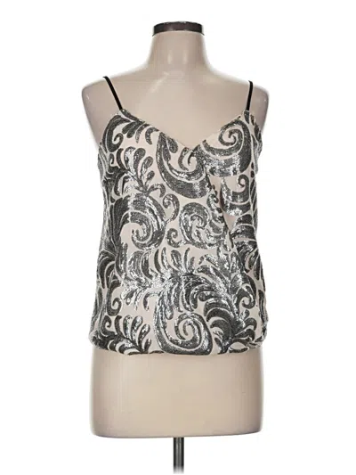 Pre-owned 1.state Sleeveless Blouse In Silver