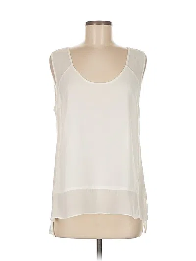 Pre-owned 1.state Sleeveless Blouse In White