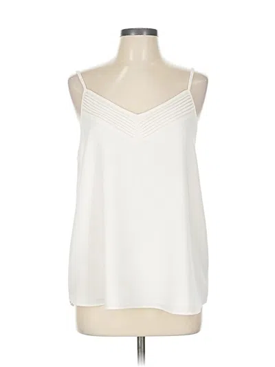 Pre-owned 1.state Sleeveless Blouse In White