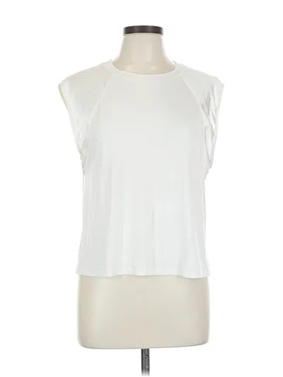 Pre-owned 1.state Sleeveless Blouse In White