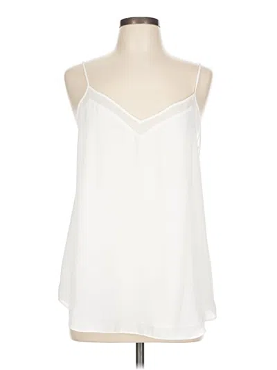 Pre-owned 1.state Sleeveless Blouse In White