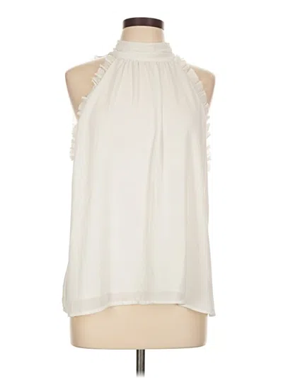 Pre-owned 1.state Sleeveless Blouse In White