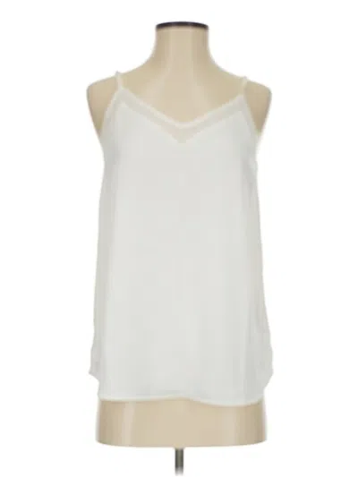 Pre-owned 1.state Sleeveless Blouse In White