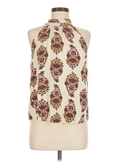 Pre-owned 1.state Sleeveless Blouse In White