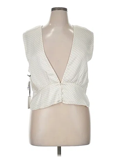 1.state Sleeveless Blouse In White