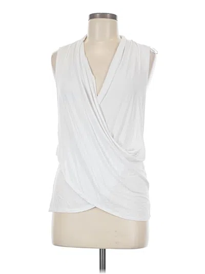 Pre-owned 1.state Sleeveless Blouse In White