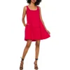 1.state Sleeveless Full Circle Minidress In Magenta