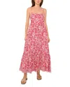 1.state Sleeveless Sweep Maxi Dress In Magenta
