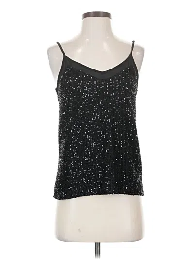 Pre-owned 1.state Sleeveless Top Black Halter Neckline Tops