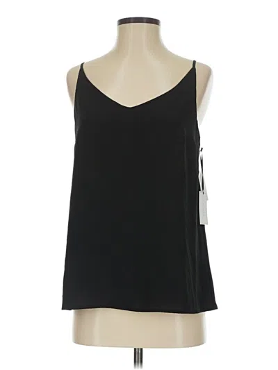 1.state Sleeveless Top Black One Shoulder Neckline Tops
