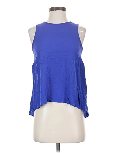 Pre-owned 1.state Sleeveless Top Blue Halter Neckline Tops