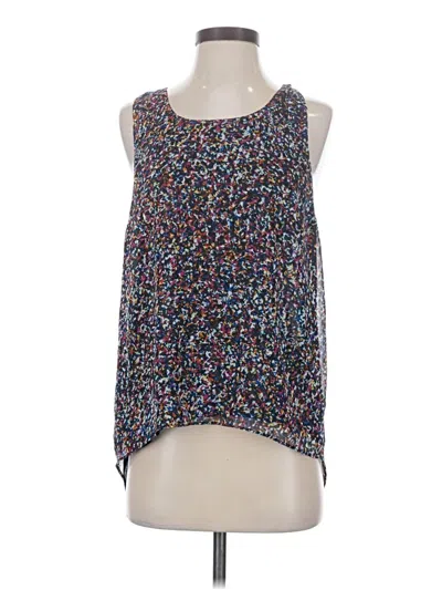 Pre-owned 1.state Sleeveless Top Blue Scoop Neck Tops