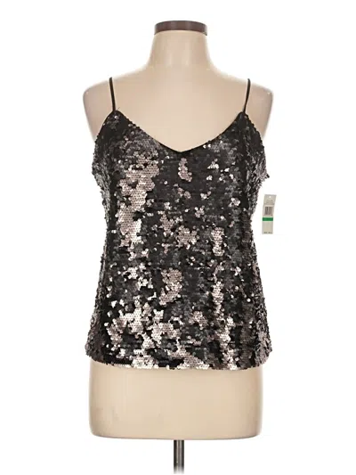 Pre-owned 1.state Sleeveless Top Silver Sweetheart Neckline Tops