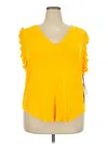 1.state Sleeveless T-shirt In Yellow