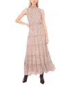 1.state Smocked Tiered Maxi Dress In Multi