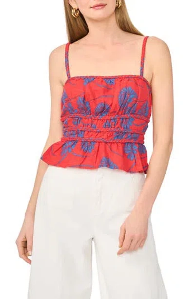 1.state Smocked Peplum Cami In Red