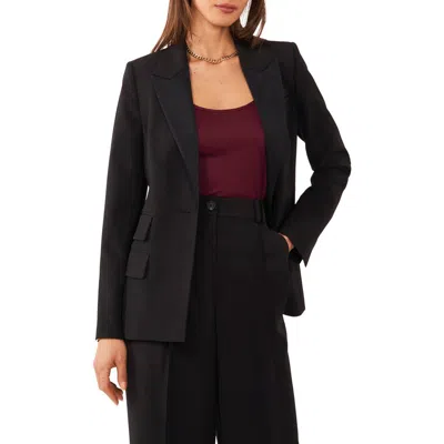 1.state Straight Fit Blazer In Rich Black