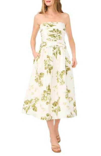 1.state Strapless Maxi Dress In Green