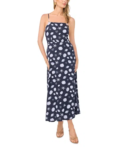 1.state Strappy Back Maxi Dress In Blue
