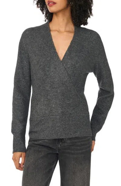 1.state Surplice V-neck Sweater In Gray