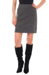 1.state Sweater Miniskirt In Gray