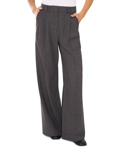 1.state Tailored High Waist Pants In Grey Heather